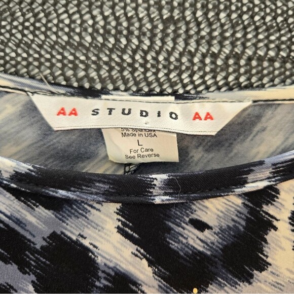 AB Studio Women's Size Large Cheetah Print Knee Length Dress Large - Picture 5 of 10